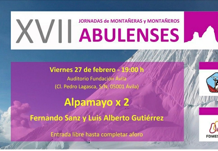 XVII Jornadas Montañeros: Alpamayo x 2  Fernando Sanz y Luis Alberto Gutiérrez