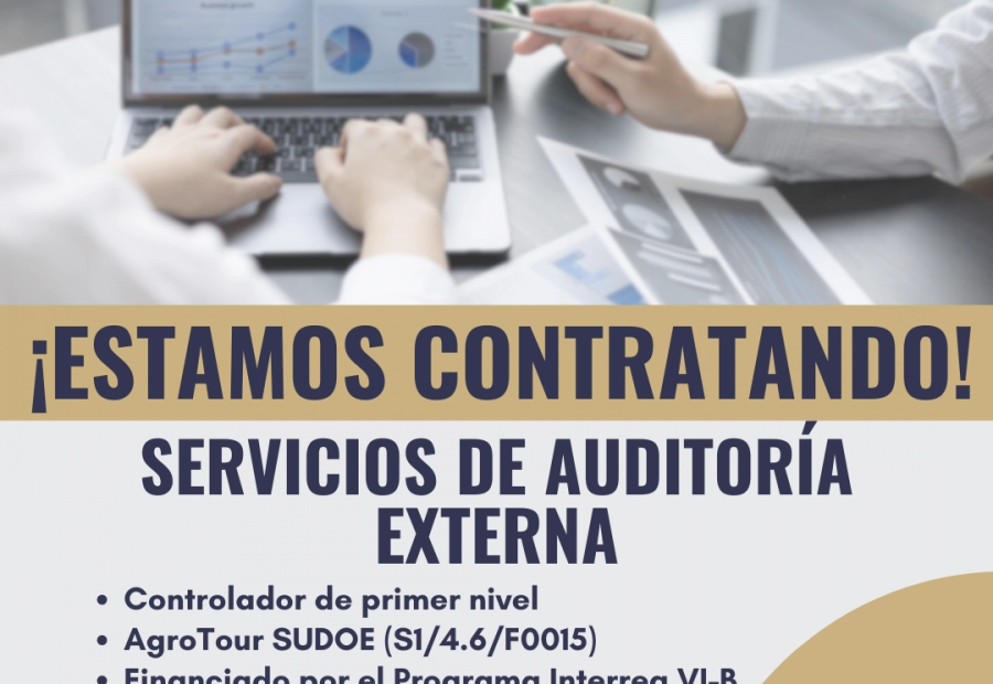 Contratación del Servicio de auditoría externa (controlador de primer nivel) para el proyecto de cooperación transnacional denominado Agroturismo sostenible para el desarrollo socioeconómico y protecc